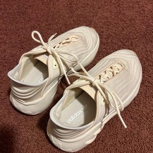 adidas Pale Cream Knit Low-Top Sneakers